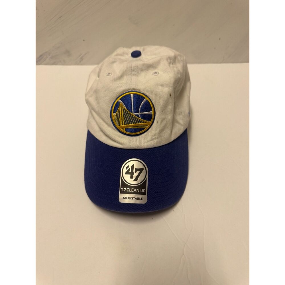 Golden State Warriors ’47 Clean Up Hat NBA Strapback Blue White Cap